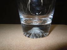 ◆江戸硝子　富士山グラス　ロックグラス　直径約9ｃｍ×高さ10ｃｍ※現状品■６０_画像7