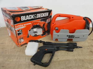 ♪BLACK＆DECKER ブラック＆デッカー 高圧洗浄機 1150W PW1300C 2014年製 通電のみ確認 ※ジャンク品　■１００