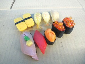 ●まとめ　お寿司　食品サンプル　10巻セット※ジャンク■６０