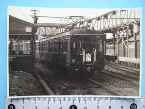 (J51)115 写真 古写真 電車 鉄道 鉄道写真 小田急 小田急電鉄 1610 新宿-向ヶ丘遊園 昭和34年3月27日 新宿駅 はがれた跡が薄くなっています