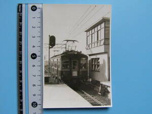 (J51)120 写真 古写真 電車 鉄道 鉄道写真 東急 東急電鉄 3491 大井町線 昭和34年2月5日 はがれた跡が薄くなっています