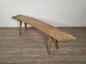  France antique pine material wooden bench stylish bench Cafe gardening shop display store furniture 