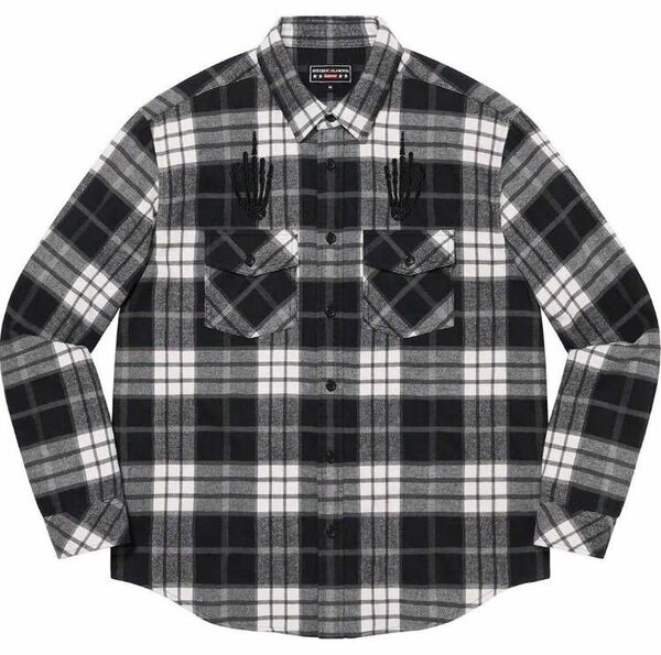 Supreme Hysteric Glamour Plaid Flannel Shirt L シュプリーム ヒステリックグラマー コラボネルシャツ フランネルシャツ チェックシャツ