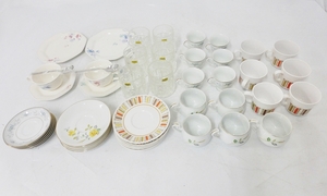 10 00-000000-00 [Y] ノリタケ Noritake 食器 カップ ソーサー グラス 小皿 平皿 食器 まとめて 大量 セット 名00