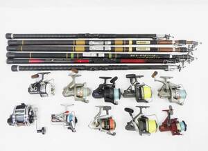 01 07-587091-23 [S] Daiwa ダイワ SURFSTAR 455 サーフスター 釣り竿 他 リール まとめ SHIMANO シマノ GT5000 他 釣り フィッシング 札07