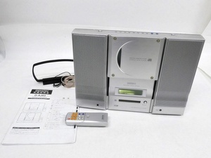 16 38-589352-19 [Y] デノン DENON CD/MDプレーヤー オールインワン D-AJ03 ラピシア ミニコンポ 説明書 リモコン付属 福38