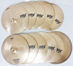 10 30-587652-30 [Y] セイビアン SABIAN B8X クラッシュ シンバル 45cm 46cm 51cm ドラム 打楽器 11枚セット 名30