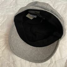 新品タグ付き　イロドリ　irodori 帽子 キャスケット　　 定価2,900円　ライトグレー　冬仕様_画像8