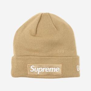 Supreme - New Era Box Logo Beanie ダークサンド シュプリーム - ニュー エラ ボックス ロゴ ビーニー 2023FW