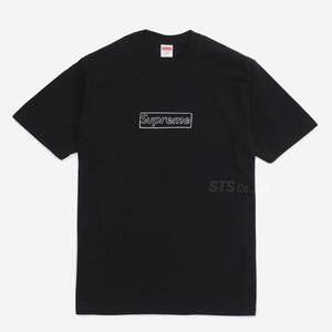 Supreme - KAWS Chalk Logo Tee　黒M　シュプリーム - カウズ チョーク ロゴ ティー　2021SS