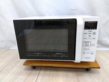 電子レンジ HMR-FT183 日立 2021年製 HITACHI ヒタチ 白 ホワイト 45×28×39cm 中古 単機能レンジ 動作OK_画像2