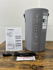 ★2023年製・美品★ 象印/ZOJIRUSHI【 加湿器 スチーム式 蒸気式 フィルター不要 お手入れ簡単 】グレー EE-DD50 ⑤