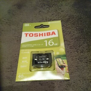 TOSHIBA microSDカード 16ギガバイト おまけ付き 即決なら匿名配送無料♪