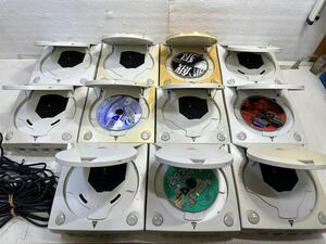 【SEGA／セガ】 Dreamcast ドリームキャスト HKT-3000 HKT-7100 本体のみ 11個セット まとめ売り ★ 通電確認済み 現状品