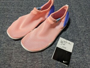  новый товар не использовался NIKE Nike aqua sok21cm ребенок Kids спортивная обувь спортивные туфли уличный туфли без застежки река море розовый 