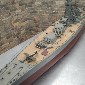 ★☆240116018-3 模型 H.I.J.M.S YAMATO 日本海軍超弩級戦艦 大和 ヤマト 全長約133cm☆★の画像5