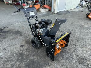 【茨城県常総市】未使用品　WUYI COLORED GARDEN TOOL 除雪機 スノーブロワー 除雪幅63cm　ガソリン　セル付き　雪かき #JP100001183