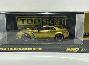 1/64 Nissan Skyline GT-R Top Secret Tokyo Auto Salon Special Edition Gold 東京オートサロン2024 TAS INNO MODELS