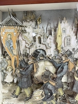 ● コレクター必見 ANTON PIECK アントン・ピック シャドーボックス 3Dアート 木製 額装 額縁 壁掛 飾り インテリア コレクション ef314_画像3