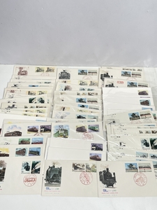 ● コレクター必見 レトロ 大量 まとめ売り スタンプ有 日本切手 SLシリーズ 電車 鉄道コレクション 封筒 コレクション ef415