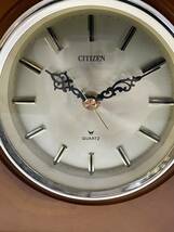 ★コレクター必見 CITIZEN QUARTZ シチズン 置き時計 切り株調 ジャンク品 レトロ インテリア オブジェ 飾り コレクション N852_画像2