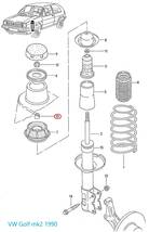 VW Golf2全年式・Golf3前期/Audi80などに＊フロントストラット用スレッドブッシュ＊811412365相当・Febi製【社外新品】_画像3