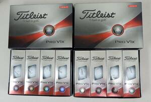 最新 Titleist Pro V1x タイトリスト プロ V1x ダブルナンバー (11.33.55.77) 2ダース Prov1X 新品 未使用 日本正規品