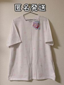 星のカービィ　カービィ 総柄　半袖　Tシャツ　L