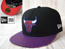 ★未使用品★NEW ERA ニューエラ NBA CHICAGO BULLS ブルズ 59FIFTY 7-1/4 57.7cm キャップ 帽子 フラットバイザー USモデル A107_画像1