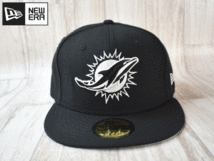 ★未使用品★NEW ERA ニューエラ MIAMI DOLPHINS ドルフィンズ NFL 59FIFTY 7-3/8 58.7cm キャップ 帽子 USモデル A115_画像2