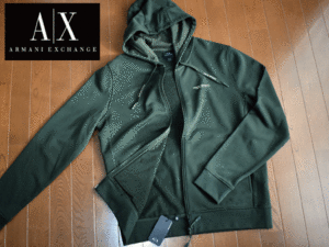 ★US購入★新品★ARMANI EXCHANGE A|X アルマーニエクスチェンジ【メンズLサイズ】高級 パーカー トップス 定価1.4万 USモデル A01