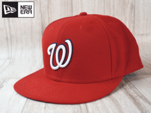 ★未使用品★NEW ERA ニューエラ MLB WASHINGTON NATIONALS ナショナルズ 59FIFTY 7-5/8 60.6cm COOL BASE キャップ 帽子 USモデル J14