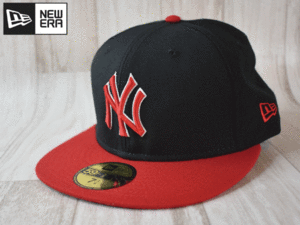 ★未使用品★NEW ERA ニューエラ NY YANKEES ニューヨーク ヤンキース 59FIFTY 7-1/4 57.7cm フラットバイザー キャップ 帽子 A748