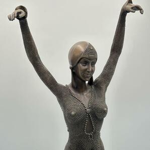 ドゥメトル・シパリュス D.H.Chiparus ブロンズ彫刻美人像 踊り子の画像5