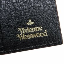 ■ 1円 ～ 美品 参定2.6万■ Vivienne Westwood ヴィヴィアン ウエストウッド ■ エグゼクティブ 二つ折り財布 ■ 3318C931 ブラック 黒_画像6