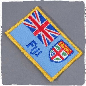 BL48 Fiji フィジー共和国 国旗 ワッペン パッチ ロゴ エンブレム 輸入雑貨