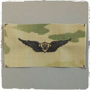NC26 米陸軍航空部 エアークラフトクルー 刺繍バッジ U.S. Army Aviation Branch Aircraft Crewman Badge