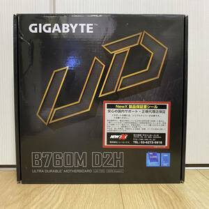 ジャンク品 GIGABYTE B760M D2H LGA1700 intel 第12・13世代CPU対応 DDR5 Micro-ATX マザーボード MB6262