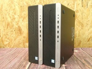 ○1円スタート HP EliteDesk 800 G3 Y2Z63AV 2台セット Core i5-6500 メモリ4GB SSD128GB DVD ジャンク○