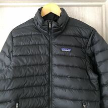 (k) SP15 patagonia パタゴニア ダウンセーター ジャケット 黒 ブラック メンズ サイズXS アウトドア _画像4