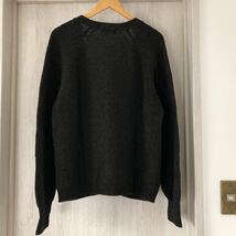 (k) 60s 60年代 Isles knit shetland スコットランド製 42 ニット カーディガン 長袖 茶色 ブラウン 直し跡あり_画像2