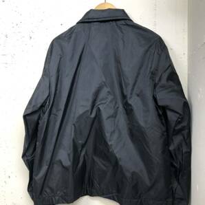 新品 90s年代 THE GREAT LAKES JACKET USA製 ナイロン コーチジャケット 黒 無地 M 珍しい襟に綿入りモデル デッドストックの画像6