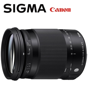 Sigma Sigma 18-300 мм F3.5-6.3 DC Macro OS HS Современный канон EF-S Mount SLR FAMERA Используется