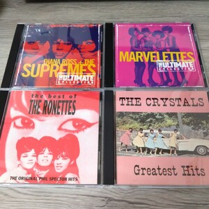 THE RONETTES SUPREMES CRYSTALS Marvelettes　ロネッツ　シュープリームズ　クリスタルズ　マーヴェレッツ　CD４枚セット