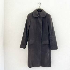 ◆本人期 HELMUT LANG ヘルムートラング モールスキン コート ブラウン レディース 38 archives アーカイブ ヴィンテージ