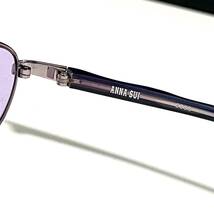 ◆ANNASUI アナスイ オーバル型サングラス アナスイカラー パープル 2033 日本製 レディース EYEWEAR sunglasses_画像6