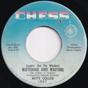 Mitty Collier Like Only Yesterday / Watching And Waiting Chess US 1987 205777 SOUL ソウル レコード 7インチ 45
