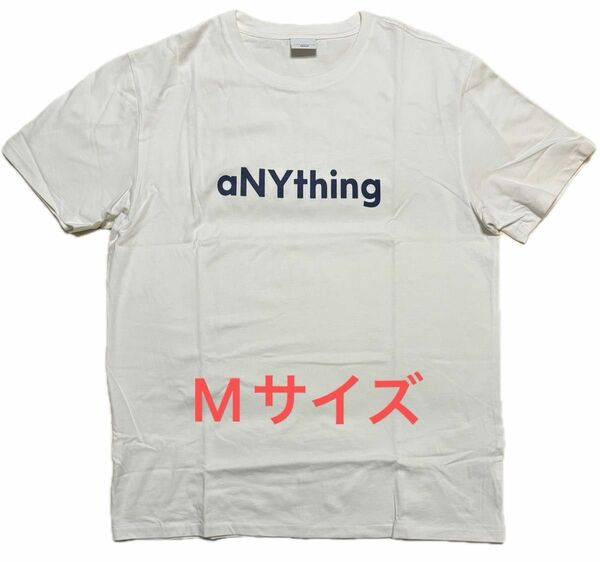 比較的美 aNYthing Label logo tee 白 シンプル ロゴT new york ニューヨーク Tシャツ ホワイト