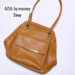 AZUL by moussy アズールバイマウジー　2way トートバッグ　リュック　フェイクレザー　茶色　ブラウン