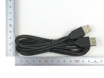 ＵＳＢ延長ケーブル　ＵＳＢ２．０　ＴｙｐｅＡオス⇔ＴｙｐｅＡメス　２ｍ_画像2